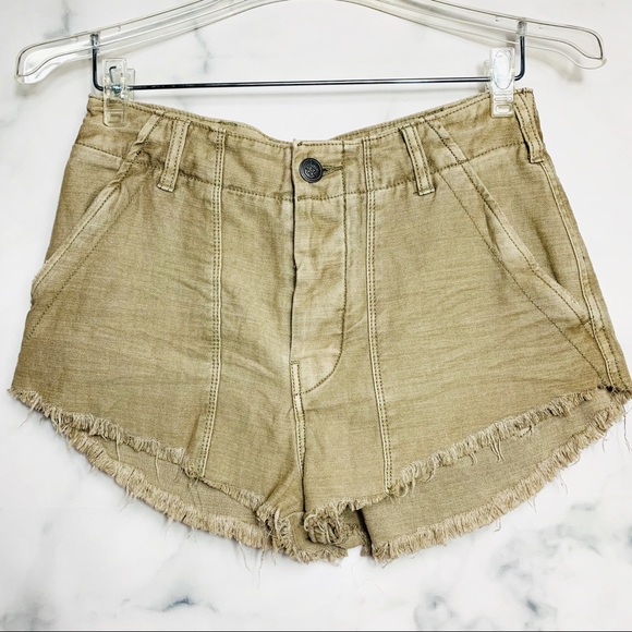Free People Pants - Free People Standoff Raw Hem Shorts